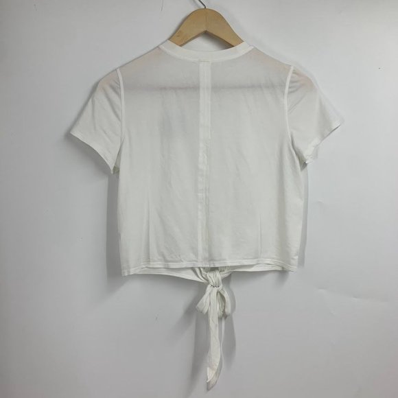 Lululemon Women's Knot A Problem Front Tie Short Sleeve Crew Neck T-Shirt Size 4 - Picture 2 of 10